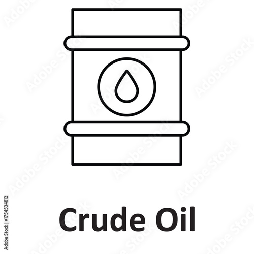Crude oil Vector icon which can easily modify or edit