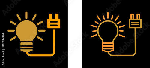 Electric Bulb Vector Icon