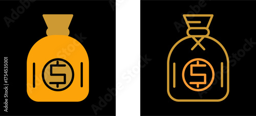 Dollar Sack Vector Icon