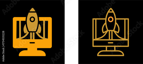 Business Launch Vector Icon