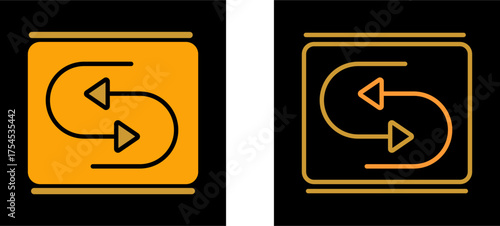 Reverse Arrow Vector Icon