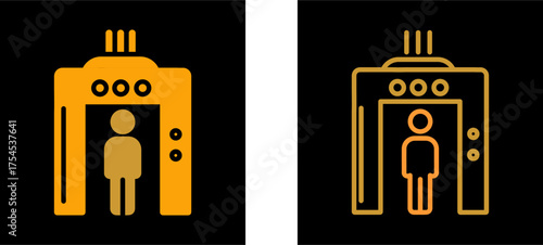 Airport Security Vector Icon