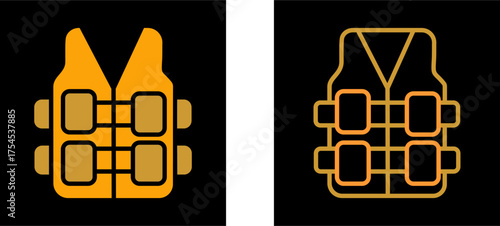 Bullet Proof Vest Vector Icon