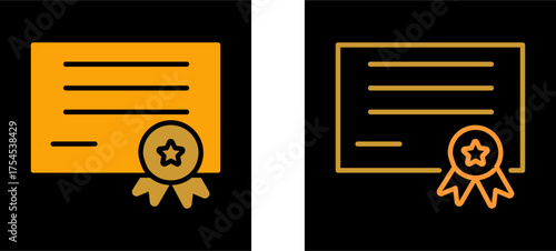 Diploma Vector Icon