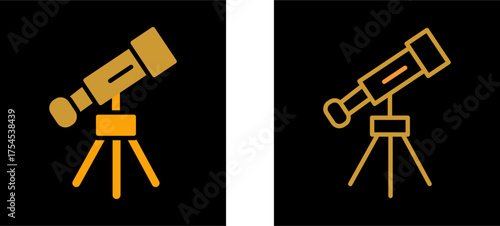 Telescope Vector Icon