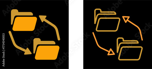 Data Exchange Vector Icon