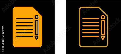 Edit Document Vector Icon
