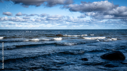 little storm over the sea