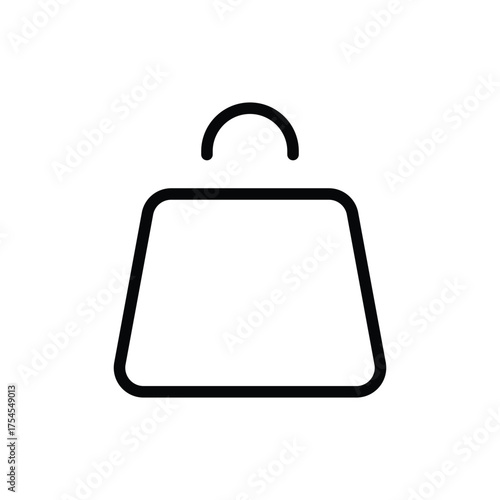 Ecommerce online shopping cart bag icon design