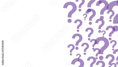 Question marks horizontal template. asking questions. question marks pattern. vector illustration