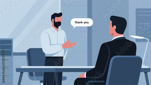 Illustration Of An Employee Is Offering Constructive Feedback To A Colleague Vector Design Template