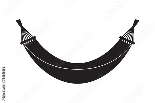 Comfortable hammock isolated on white background