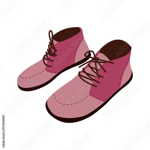 A cute pair of barefoot shoes, pink autumn boots, and suede autumn shoes. Anatomical shoes. The flexible upper and sole allow your feet to move and bend freely, effectively engaging every bone