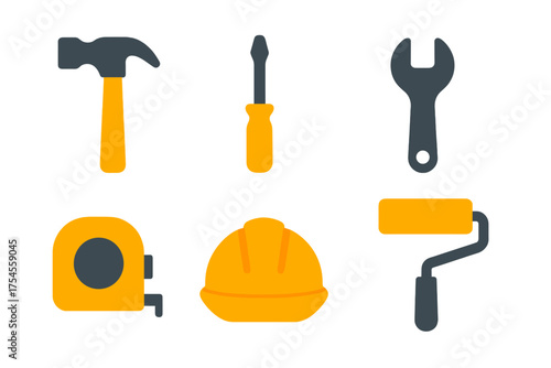 Basic repair and building equipment for home improvement and maintenance projects