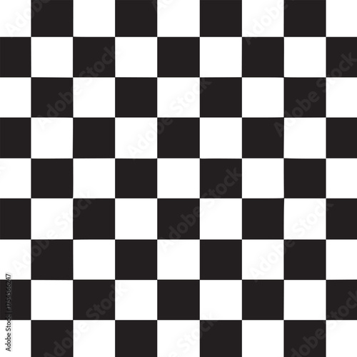 Vector art of black and white checkerboard pattern
