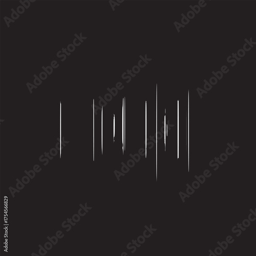 Vector art of dark corrugated metal background texture