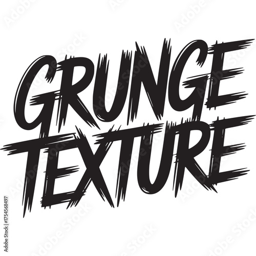 Vector art of grunge texture text