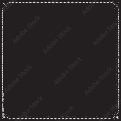 Vector art of dark blue denim texture with decorative border