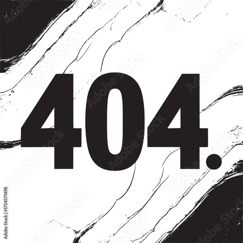 Vector art of 404 error page not found text on abstract background