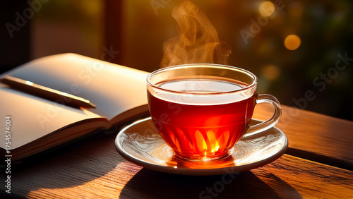 Steam Rising from Tea in Morning Light
