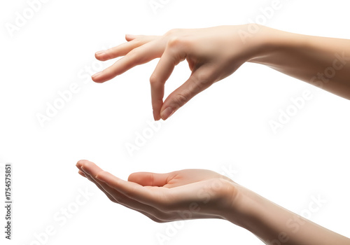Hands Offering Gesture on Black Background, Creative Concept, Giving, Receiving, Donation, Blessing, Hope, Spirituality, Caring, Protection, Charity, Support