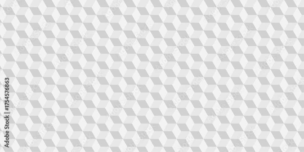 Naklejka premium Seamless geometric pattern isometric cubic. Mosaic cube pattern vector tile blank wallpaper. 