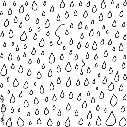 Vector art of raindrops pattern