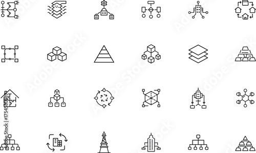 Corporation Icon for Business and Company Identity