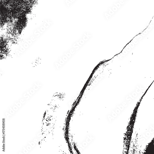 Vector art of abstract grayscale texture with flowing lines