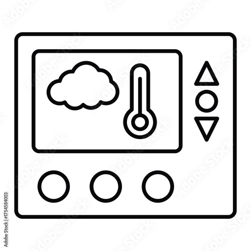 Central heating Vector icon which can easily modify or edit