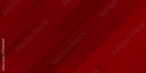 Red line with white architecture futuristic background minimal concept vector illustration subtle design.