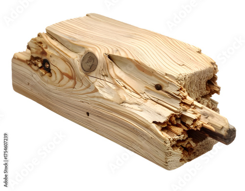 A piece of wood with a piece of wood in the middle