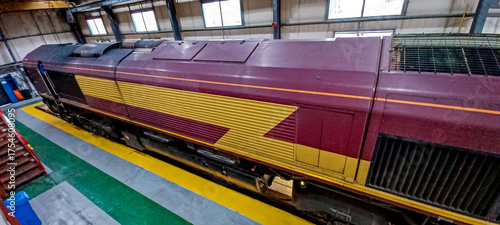 Slika na platnu Freight Train Locomotive