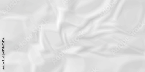 Crumple crushed aged white obsolete rumple craft design. wrinkle ripped creased white crumple aged closeup recycled document grunge paper background.	
