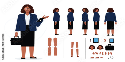 Professional Black Woman Character Design for Animation