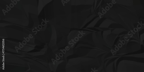 Crumple crushed page tone black obsolete rumple craft design. wrinkle ripped creased white crumple aged closeup recycled document grunge paper background.	
