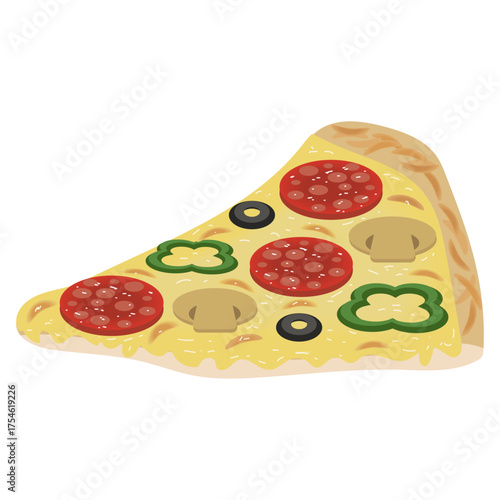 一切れのピザ　slice of pizza