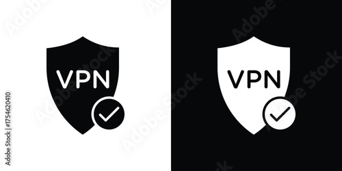 Virtual private network icon concept design element. pictogram icons.