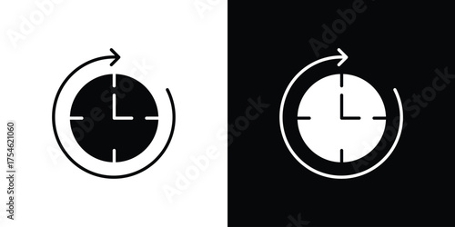 Timelapse icon concept design element. pictogram icons.