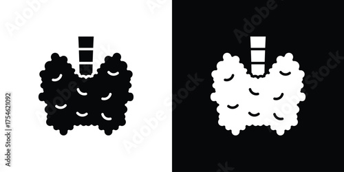 Thyroid gland icon concept design element. pictogram icons.