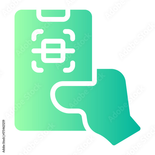 scanning device gradient icon