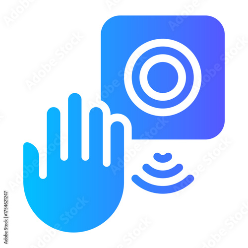 touchless gradient icon