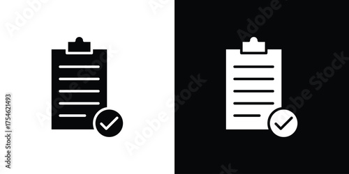 Summary icon concept design element. pictogram icons.