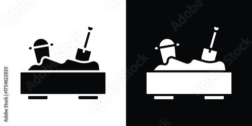 Sandbox icon concept design element. pictogram icons.