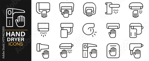 Modern glassware vector set featuring teapots, cups, and glasses in minimal line art style