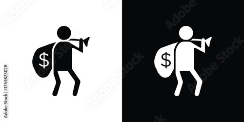 Robbery icon concept design element. pictogram icons.