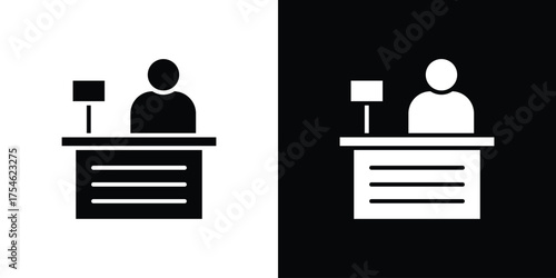 Reception icon concept design element. pictogram icons.