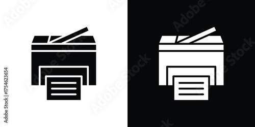 Printer icon concept design element. pictogram icons.
