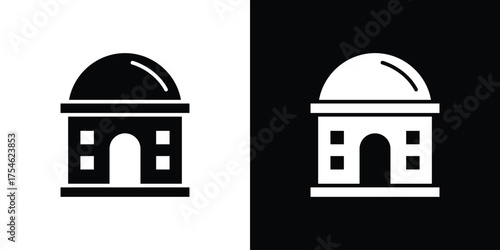 Planetarium icon concept design element. pictogram icons.