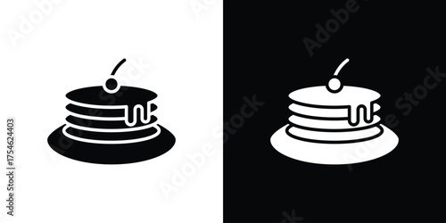 Pancake icon concept design element. pictogram icons.